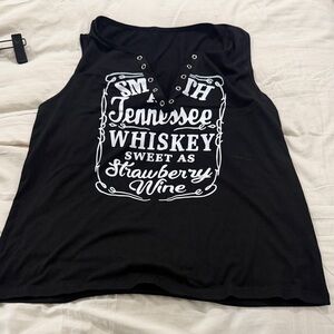 Black Graphic Women's Top